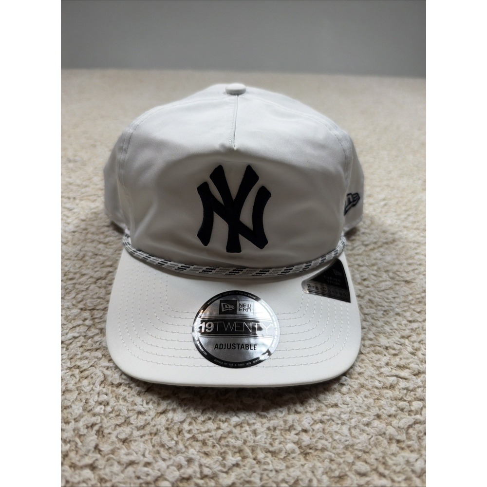 New Era 19TWENTY New York Yankees Rope Hat Adjustable White Cap MLB Baseball